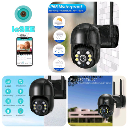 IcSee Wi - Fi kamera 8 MP – – – slika 1