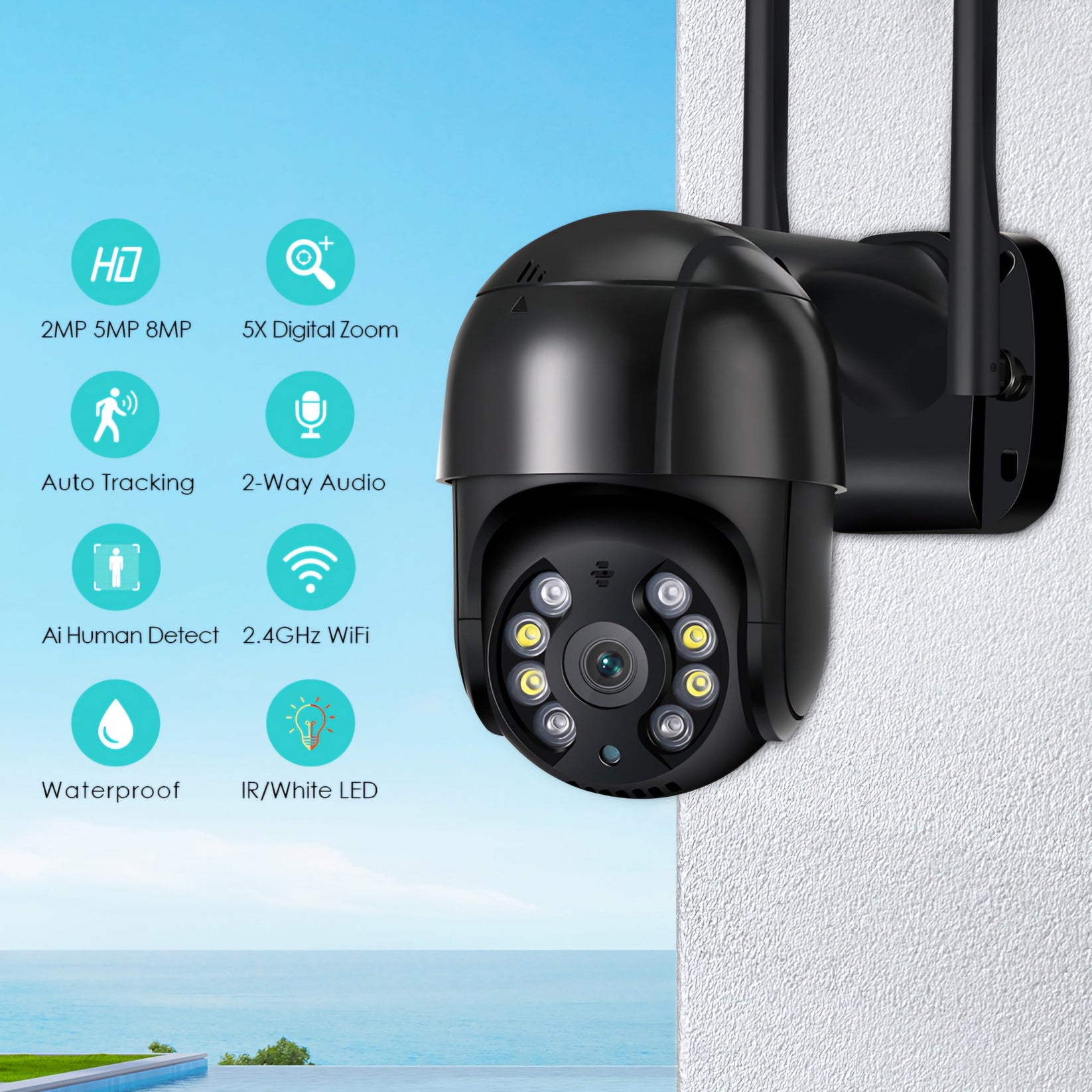 IcSee Wi - Fi kamera 8 MP – – – slika 3