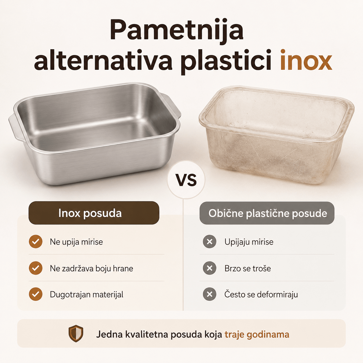 Inox Posude za Pohranu Hrane – – Mala (25 × 17,5 cm) – slika 6