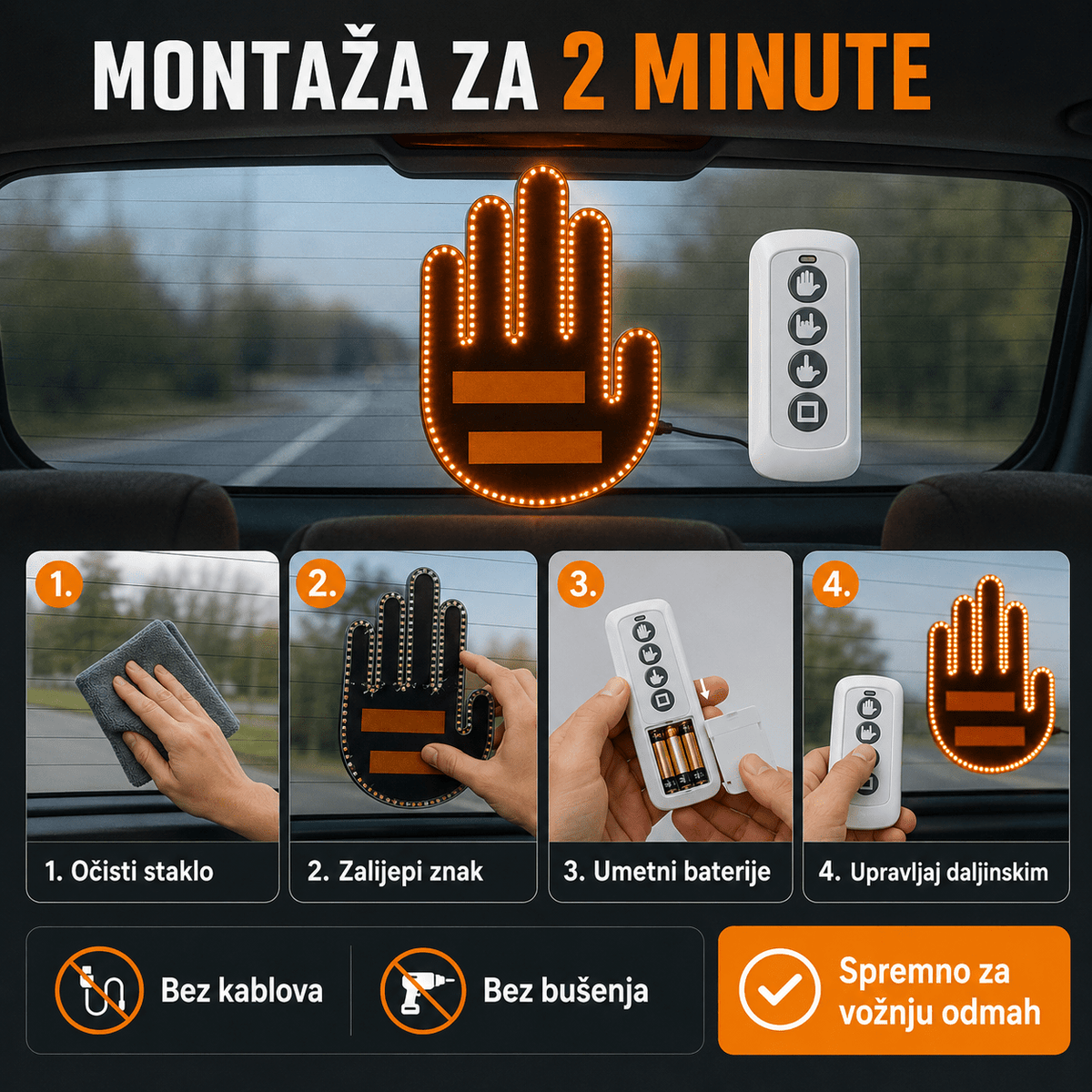 Interaktivni LED Znak za Auto – – – slika 5