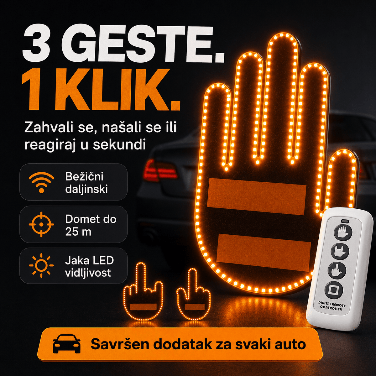 Interaktivni LED Znak za Auto – – – slika 2