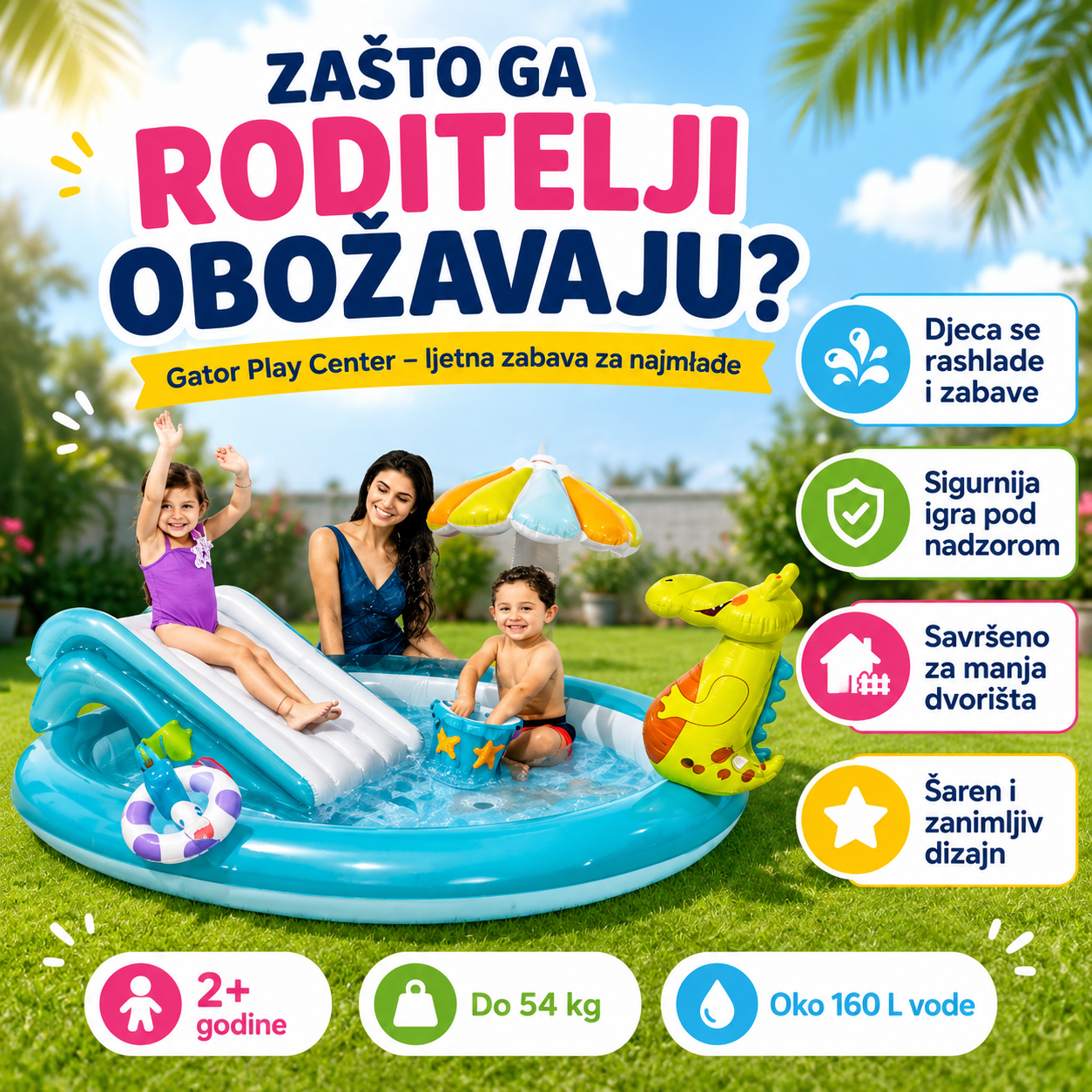 Intex Aligator Vodeni Park – – – slika 3