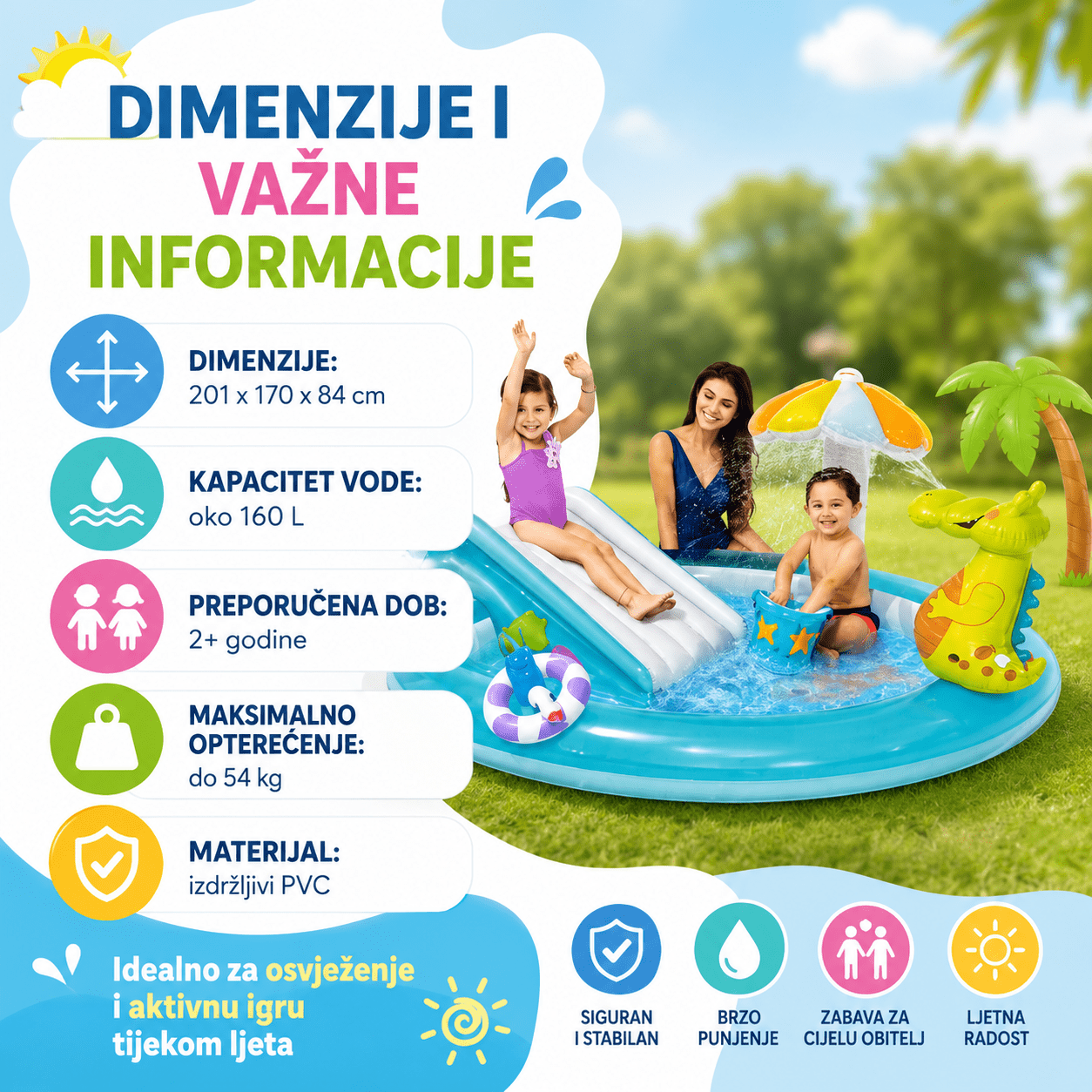 Intex Aligator Vodeni Park – – – slika 7