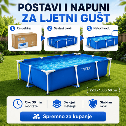 Intex Bazen 220 x 150 x 60 cm – – – slika 5