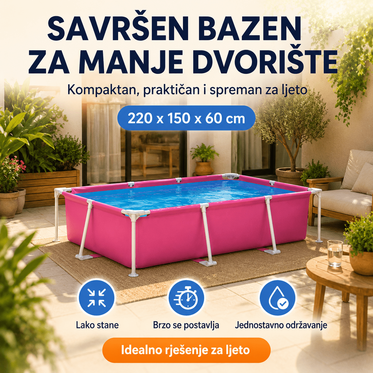 Intex Bazen 220x150x60cm – – – slika 1