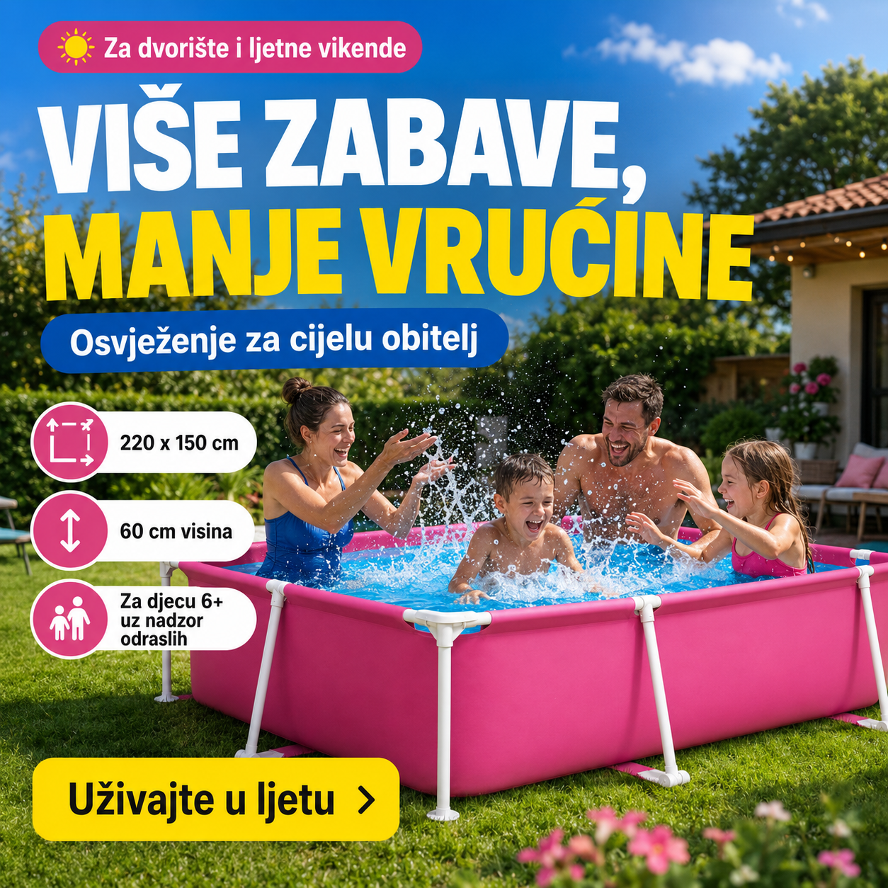 Intex Bazen 220x150x60cm – – – slika 6