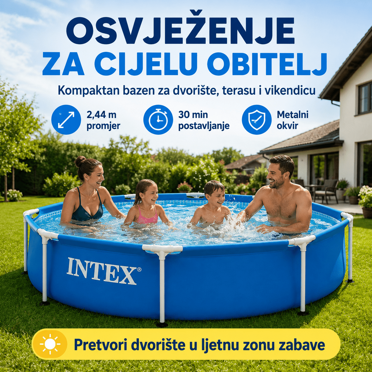 Intex Bazen 2.44m x 51 cm – – – slika 2