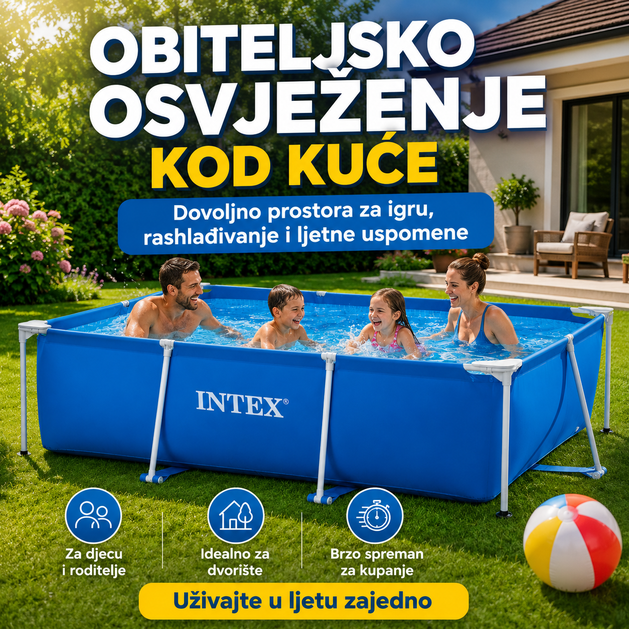 Intex Bazen 300 x 200 x 75 cm – – – slika 3