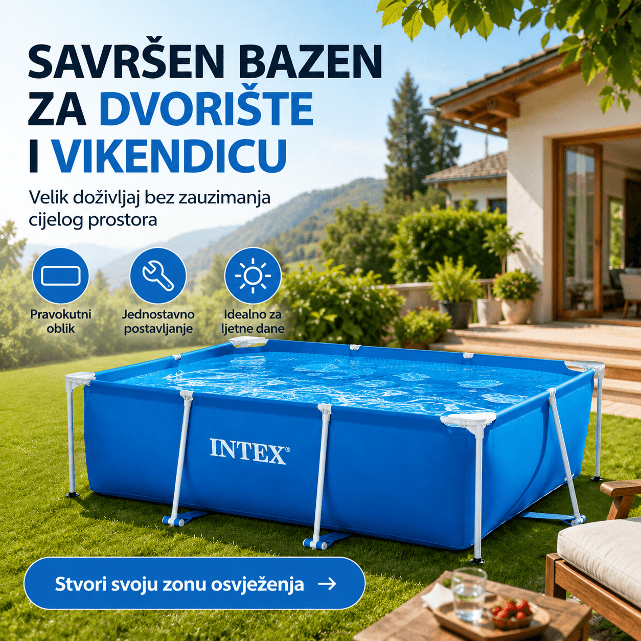 Intex Bazen 300 x 200 x 75 cm – – – slika 4