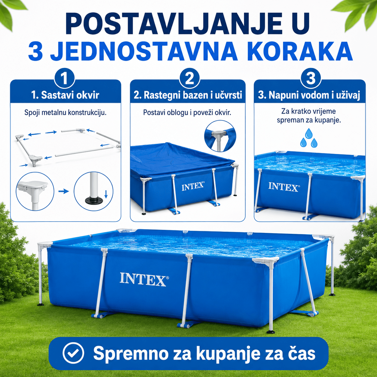 Intex Bazen 300 x 200 x 75 cm – – – slika 6