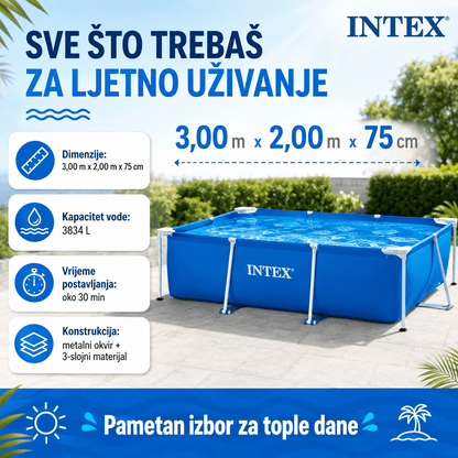 Intex Bazen 300 x 200 x 75 cm – – – slika 5
