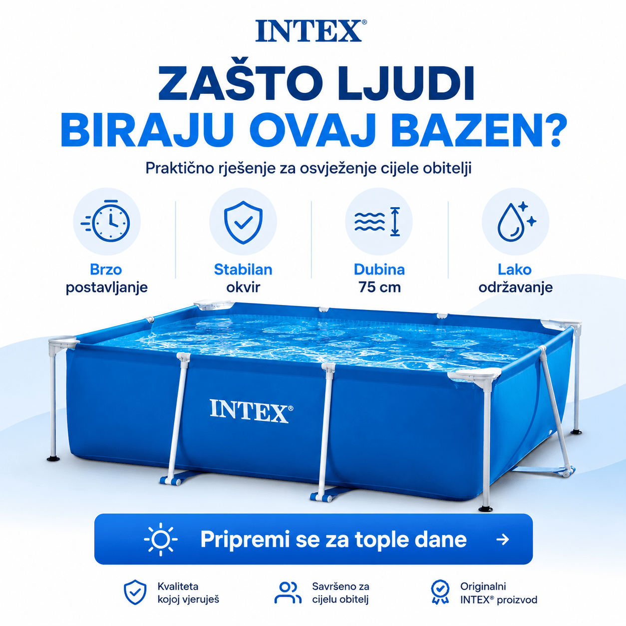 Intex Bazen 300 x 200 x 75 cm – – – slika 7