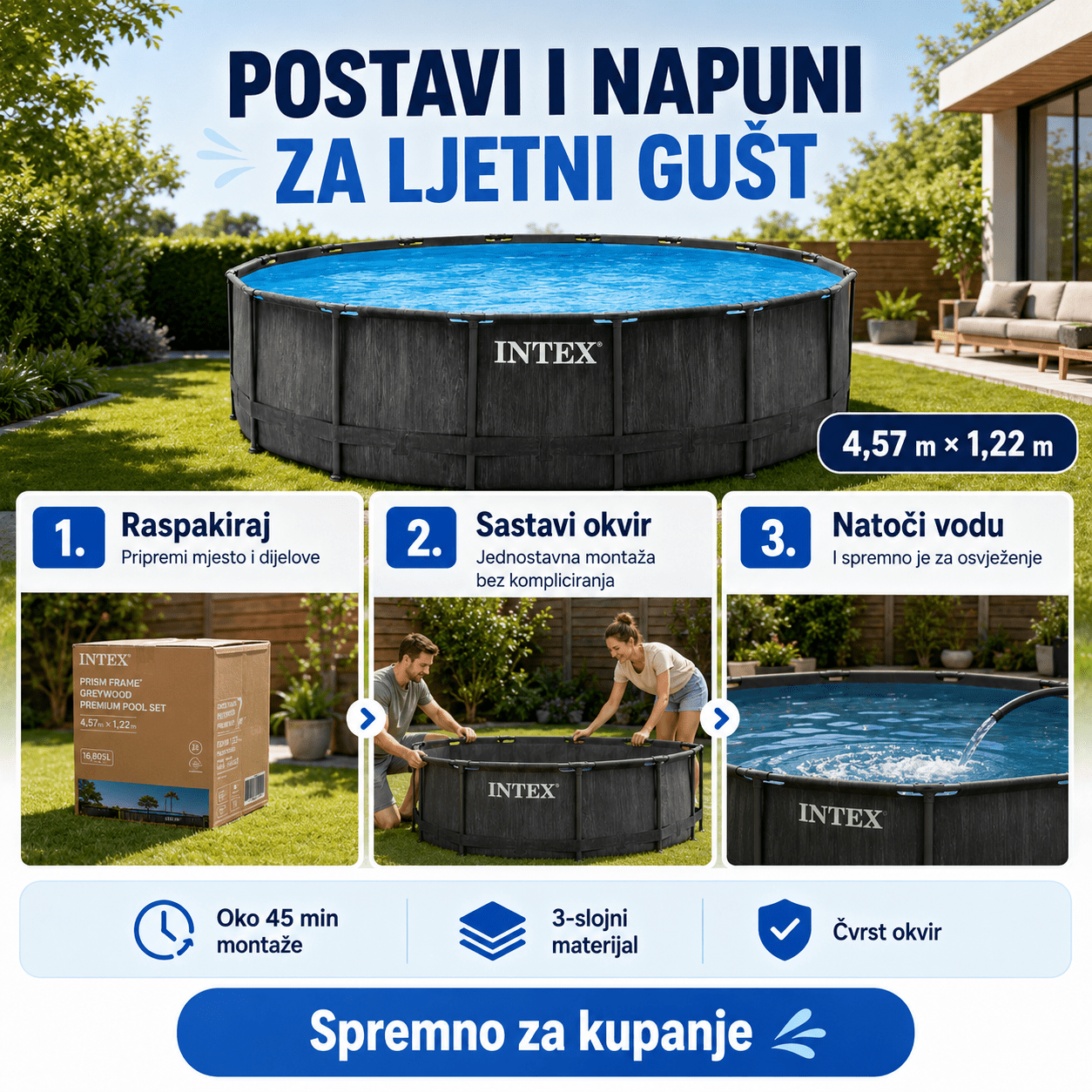 Intex Bazen 4.57m x 1.22m – – – slika 4