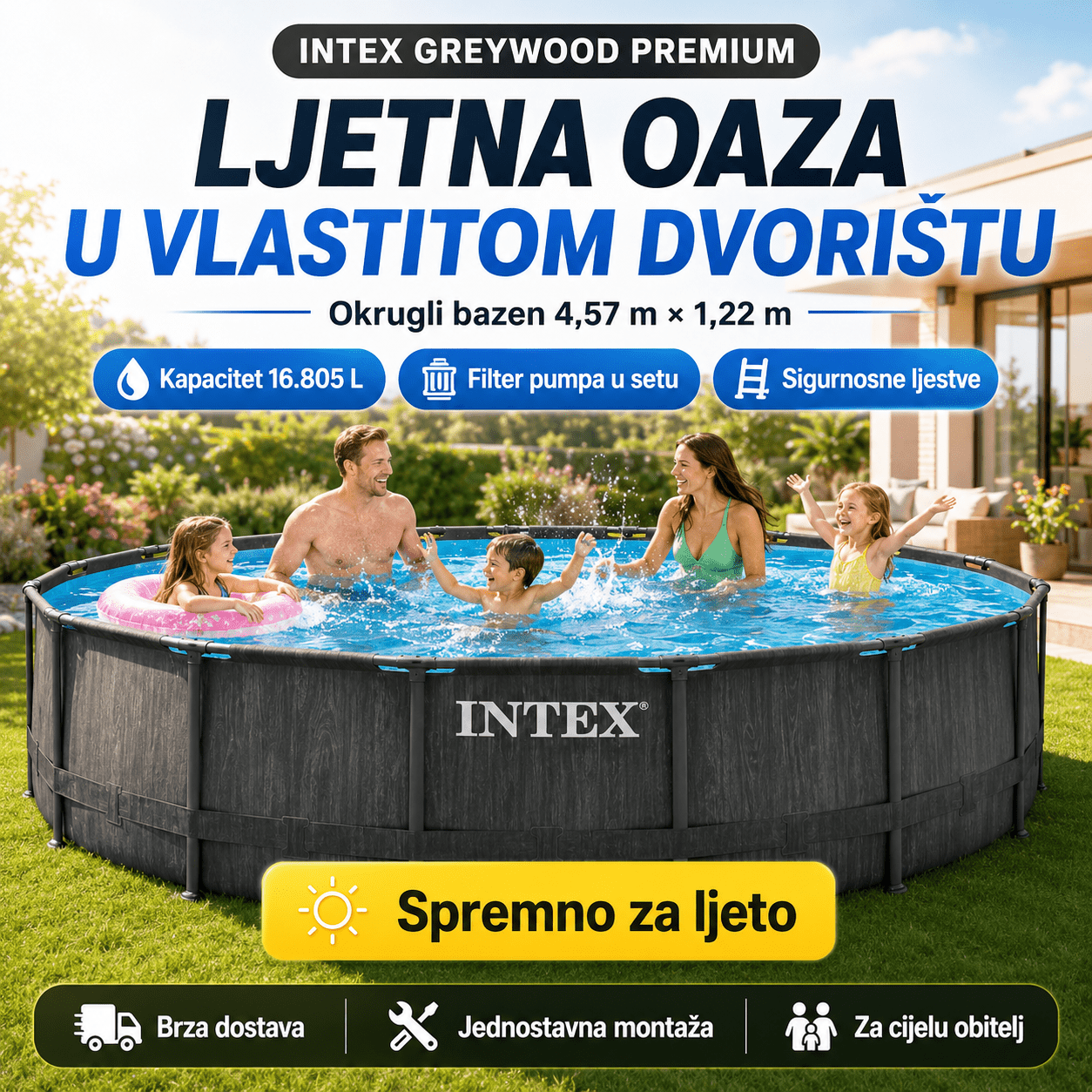 Intex Bazen 4.57m x 1.22m – – – slika 6