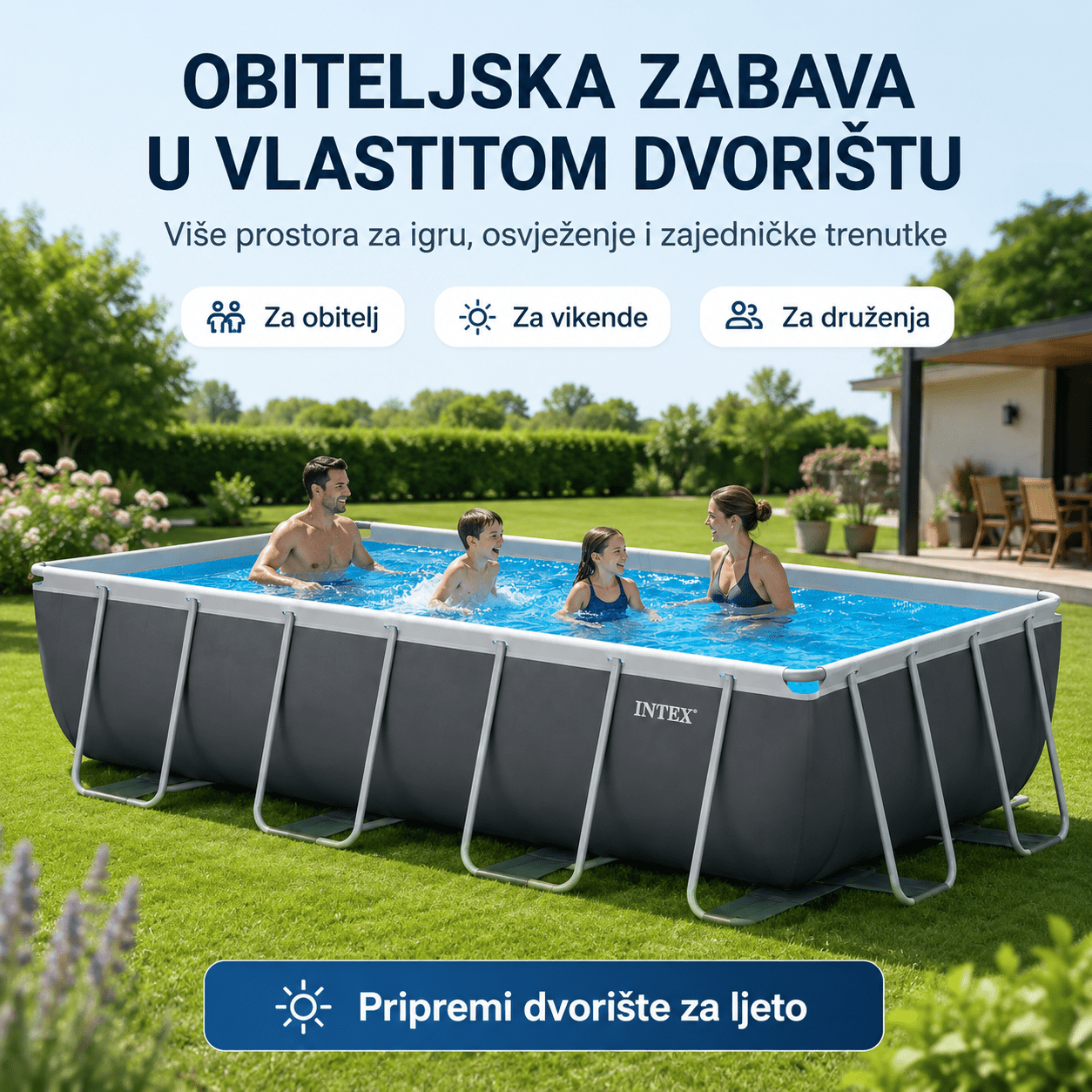 Intex Bazen 4.88m x 2.44m x 1.07m – – – slika 3
