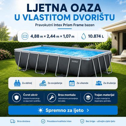 Intex Bazen 4.88m x 2.44m x 1.07m – – – slika 5