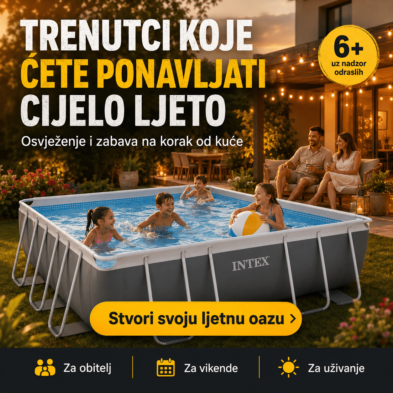 Intex Bazen 4M x 2M x 1.22M – – – slika 2
