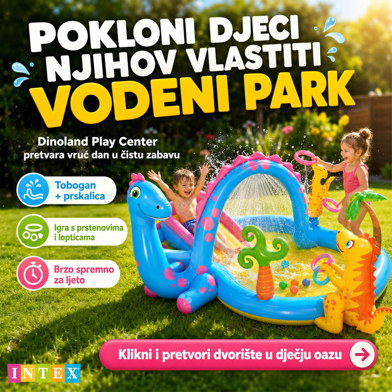 Intex Dinoland Dječiji Vodeni Park – – – slika 3