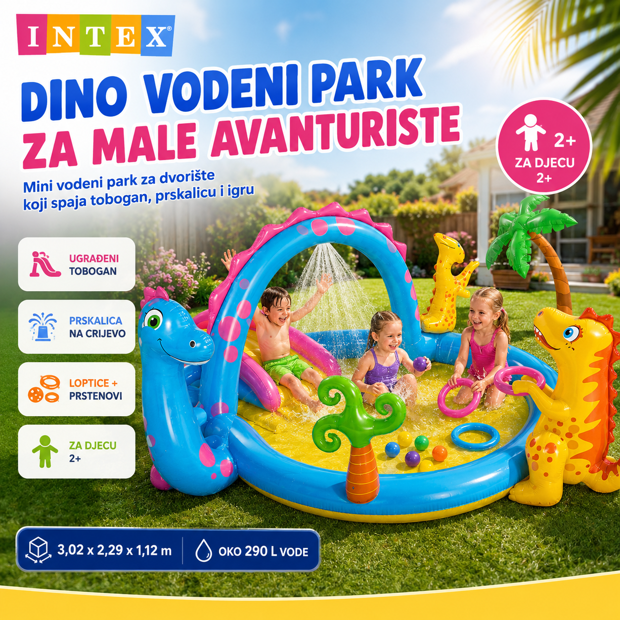 Intex Dinoland Dječiji Vodeni Park – – – slika 1