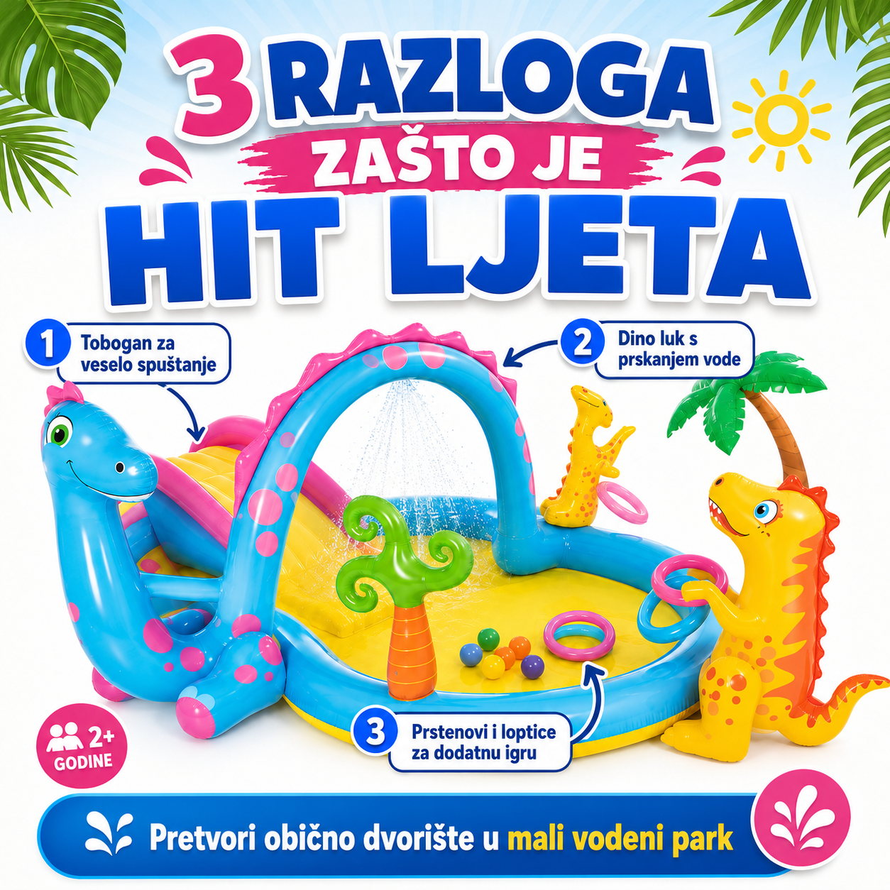Intex Dinoland Dječiji Vodeni Park – – – slika 2
