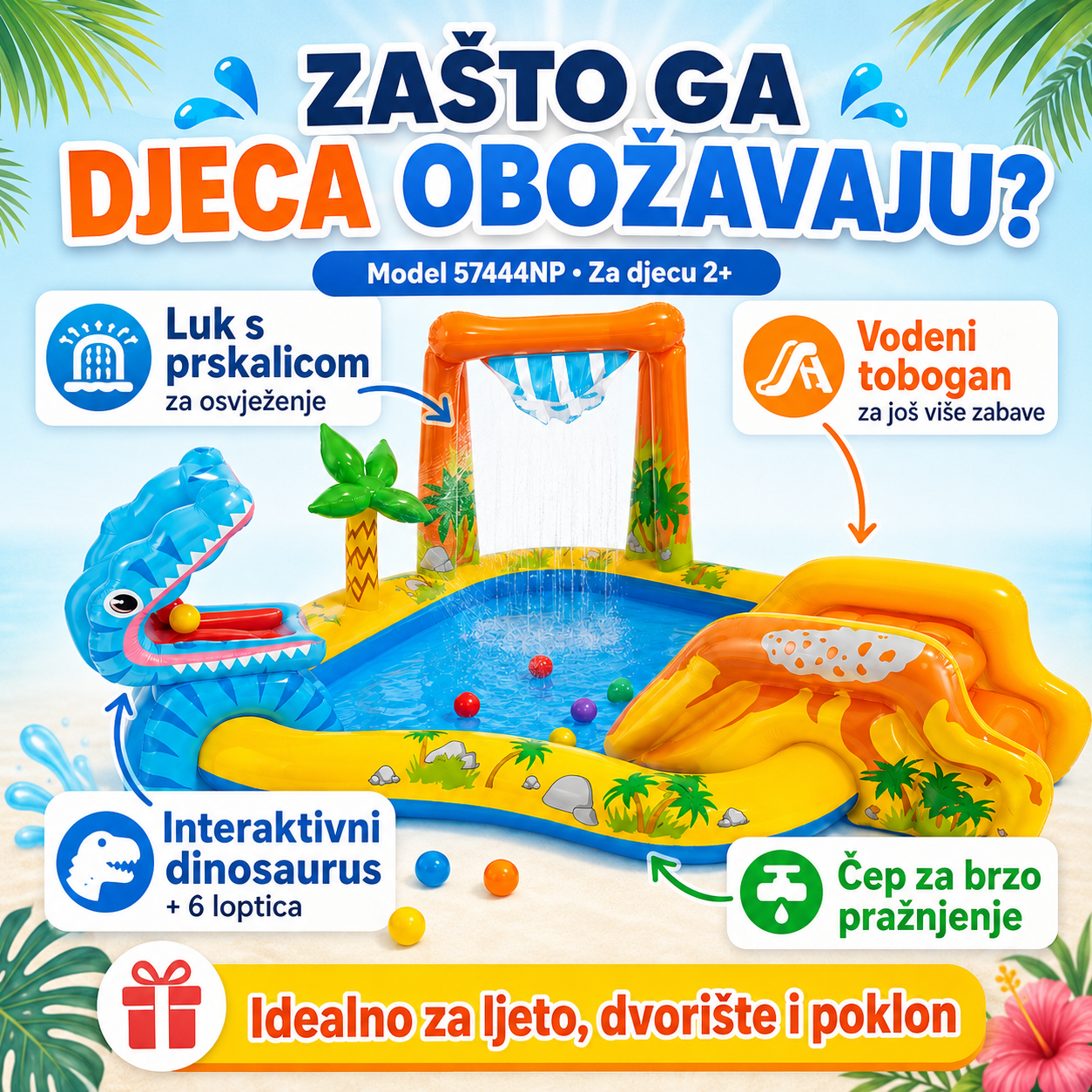 Intex Dinosaur Bazen Za Djecu – – – slika 7
