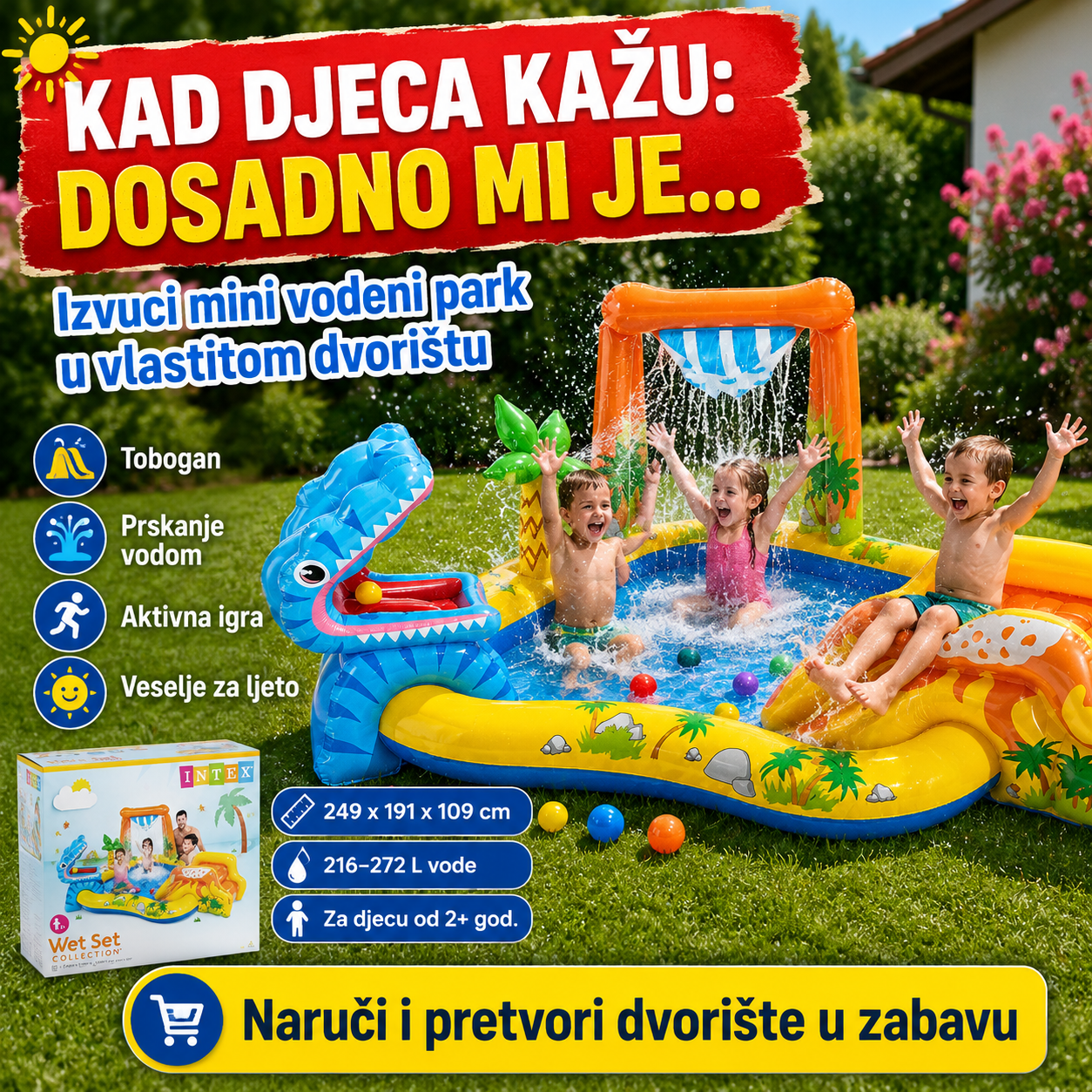 Intex Dinosaur Bazen Za Djecu – – – slika 6