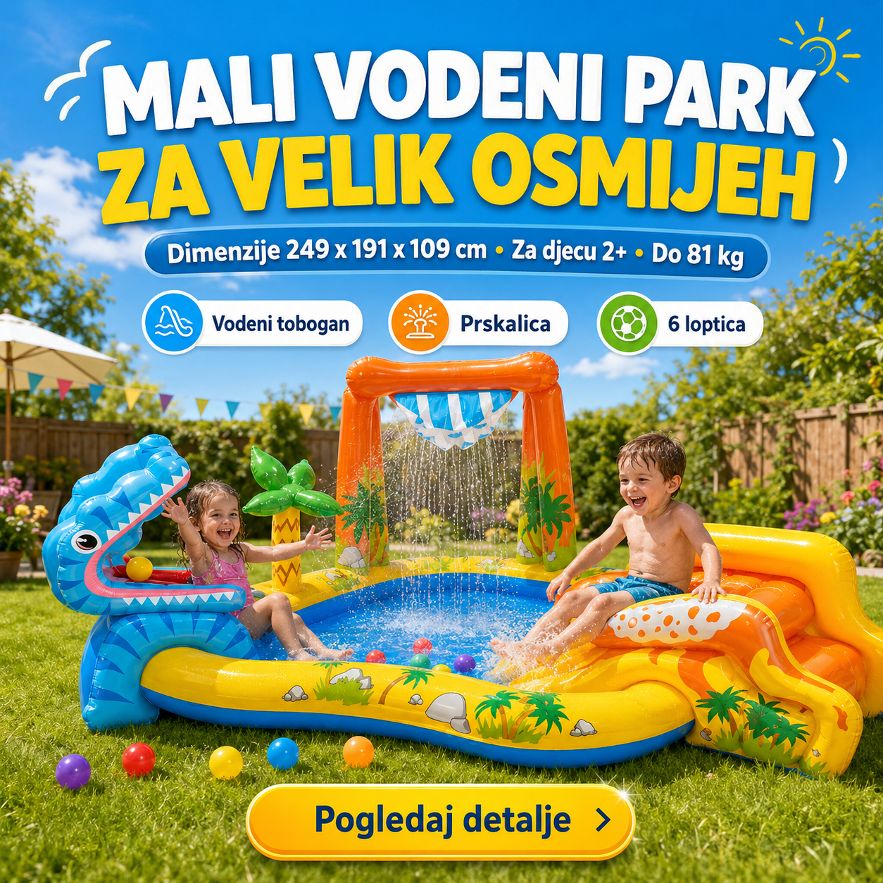 Intex Dinosaur Bazen Za Djecu – – – slika 1