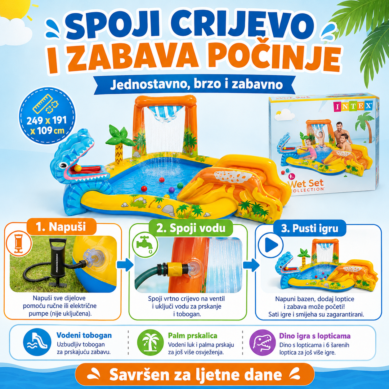 Intex Dinosaur Bazen Za Djecu – – – slika 3