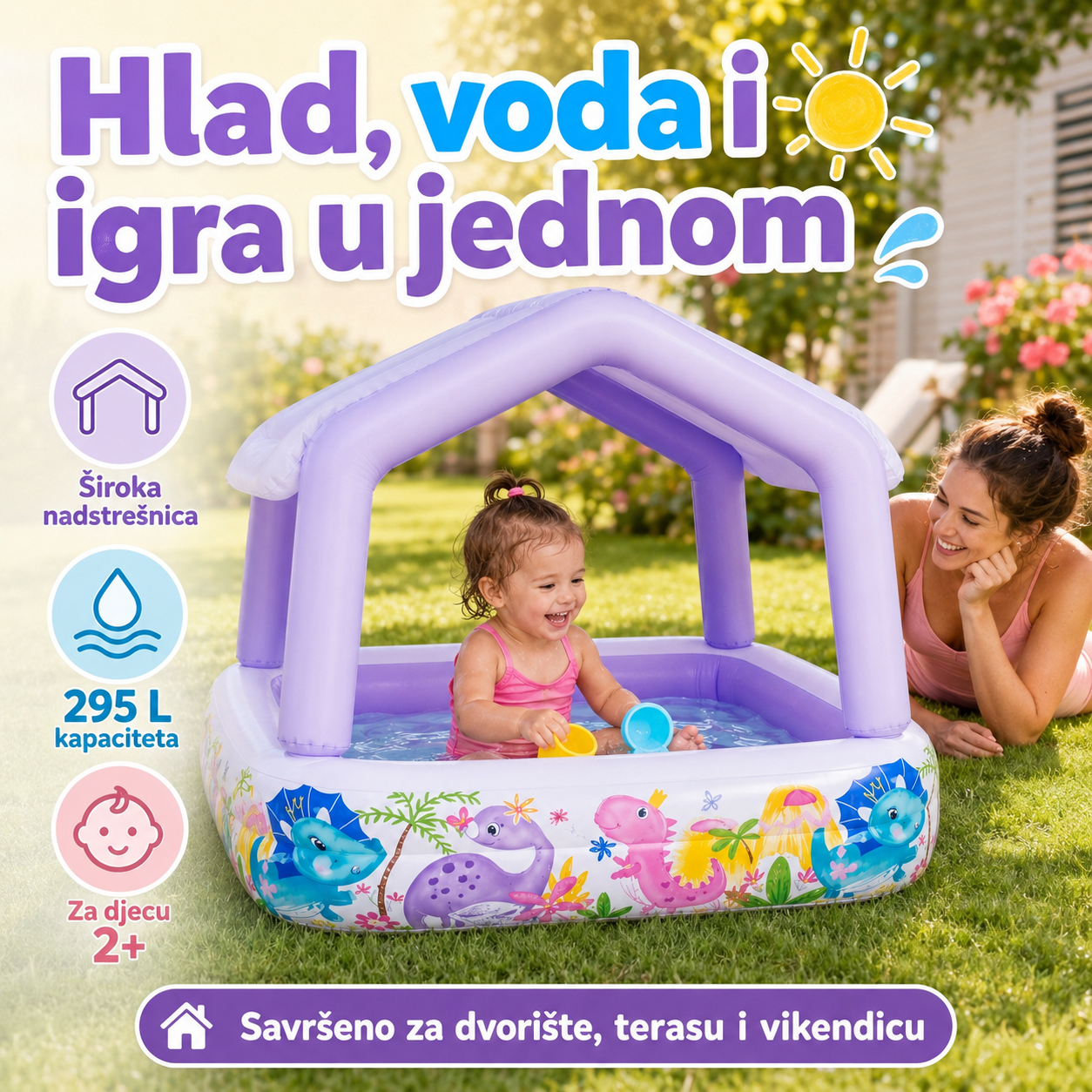 Intex Dječiji Bazen sa Krovom – – – slika 2