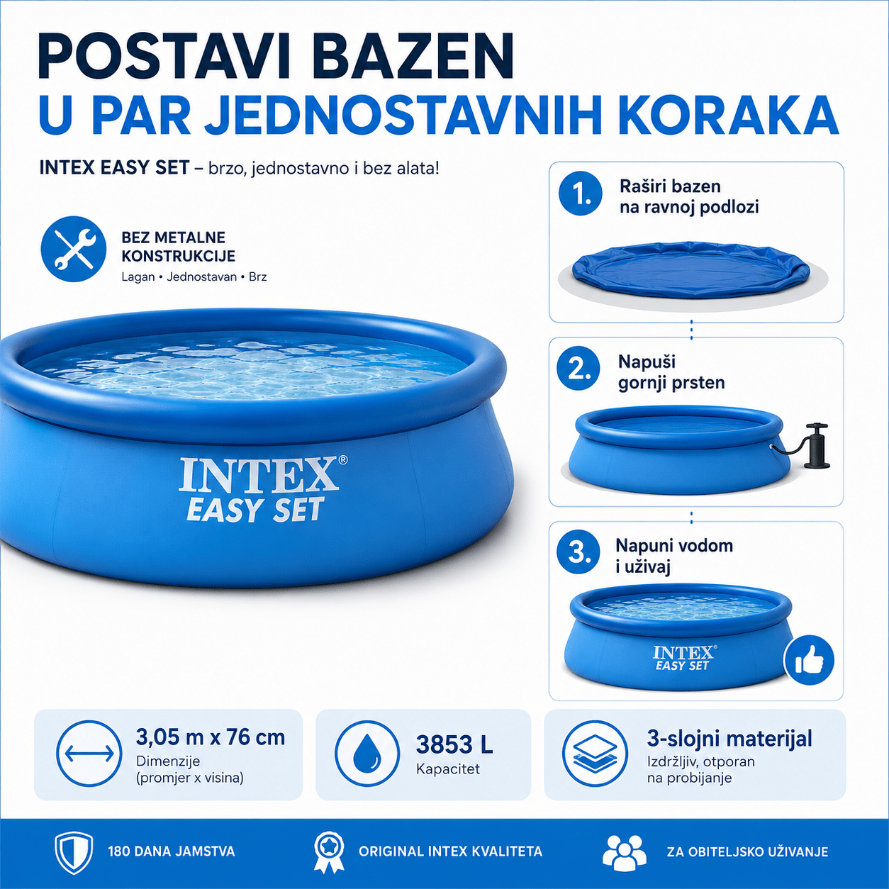 Intex Easy Bazen 3.05m – – – slika 7