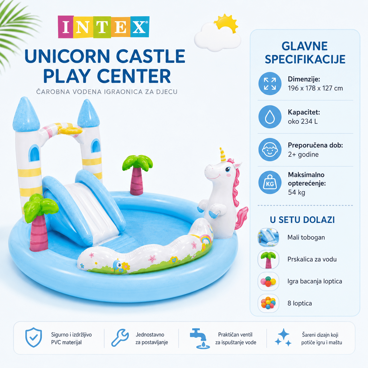 Intex Jednorog Vodeni Park – – – slika 6