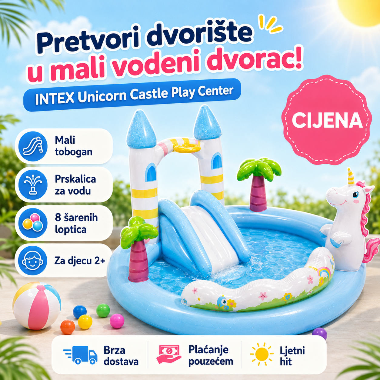 Intex Jednorog Vodeni Park – – – slika 4