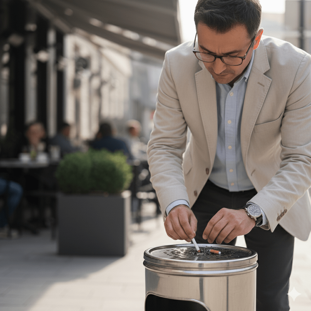 Kanta za Smeće s Pepeljarom - SAMO KLIKNI