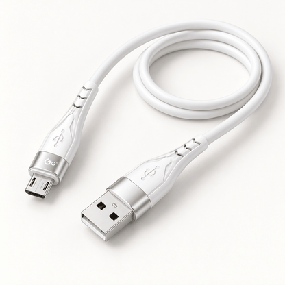 KLGO S-189 bijeli USB-A na Micro-USB kabal, 1,2 m – KLGO bijeli Micro-USB kablovi – – slika 1