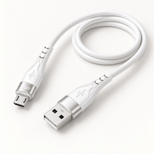 KLGO S-189 bijeli USB-A na Micro-USB kabal, 1,2 m – KLGO bijeli Micro-USB kablovi – – slika 1