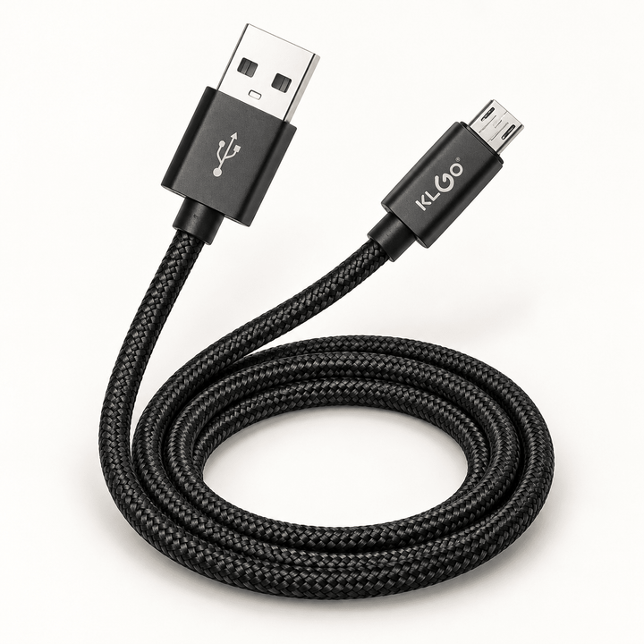 KLGO S-51 pleteni USB-A na Micro-USB kabal, 2 m