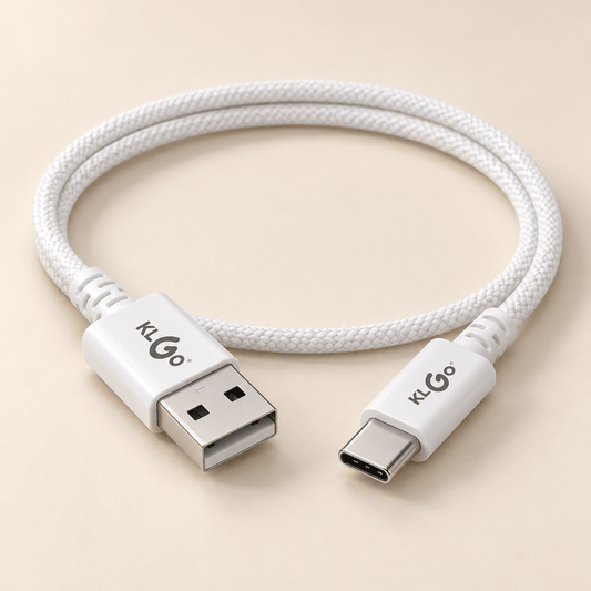 KLOGO pleteni USB-A na USB-C kabal 1 m – USB kablovi – – slika 1
