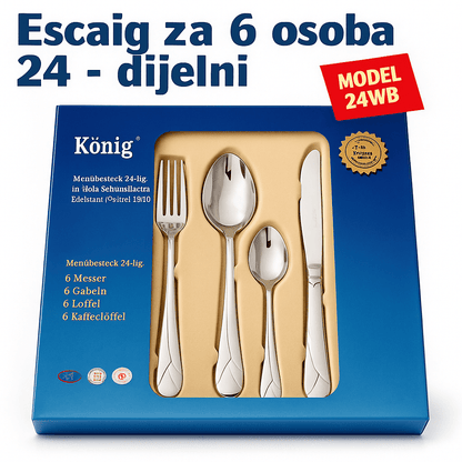 König Premium Escajg Set za 6 Osoba – – – slika 1