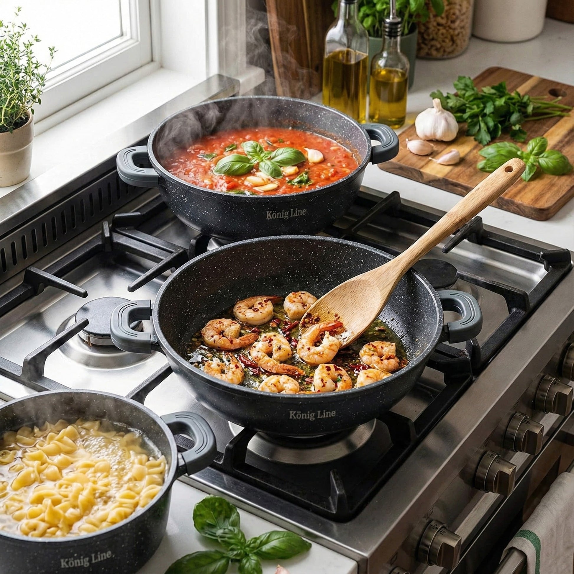 KÖNIG Premium Granitni Set Posuđa - SAMO KLIKNI