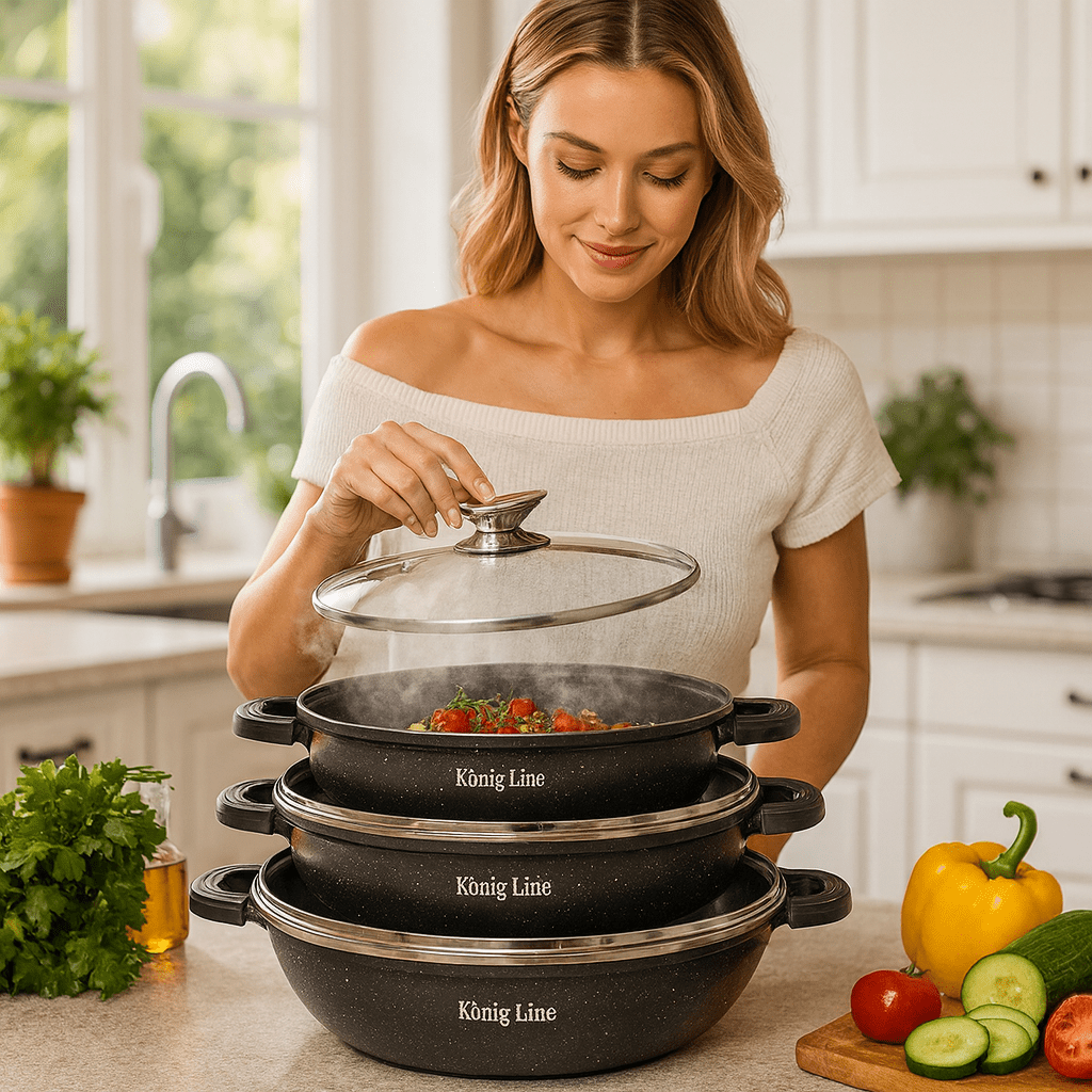 KÖNIG Premium Granitni Set Posuđa - SAMO KLIKNI