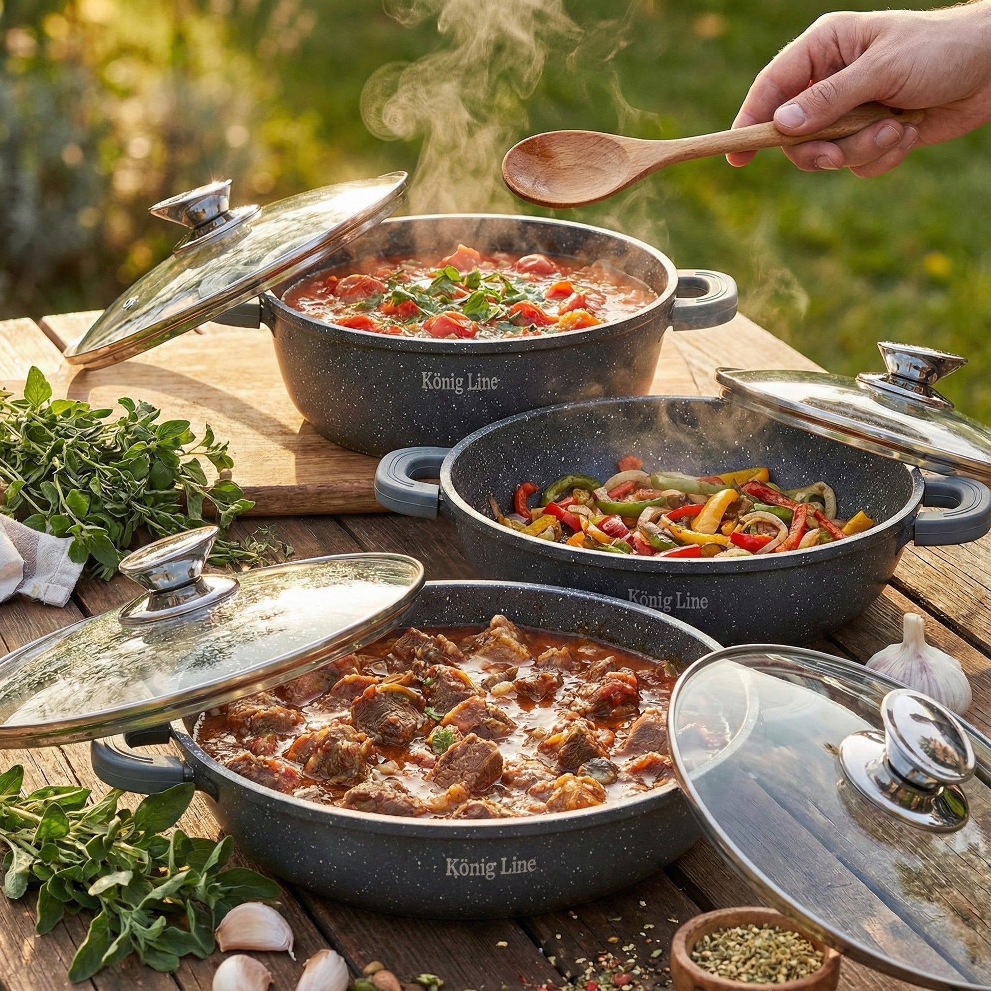 KÖNIG Premium Granitni Set Posuđa - SAMO KLIKNI