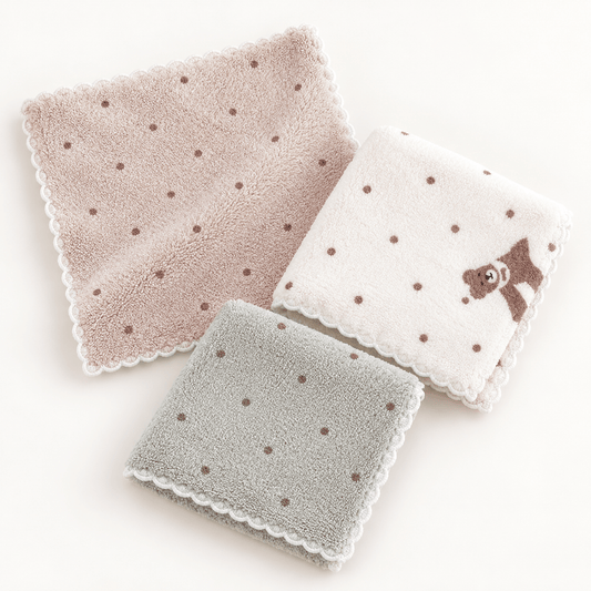Krpe s točkicama 30 × 30 cm – 3 komada – Krpe s točkastim otiskom – – slika 1