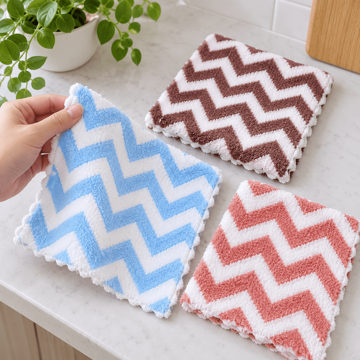 Krpe s uzorkom 30 × 30 cm – 3 komada – Krpe s uzorkom 30 × 30 cm – Cik-cak pruge – slika 9