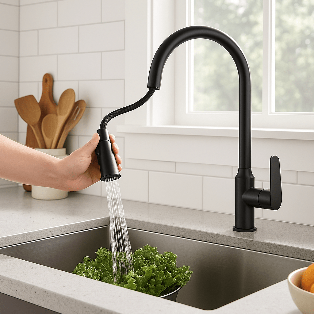 Kuhinjska Česma s Izvlačnim Tušem – – – slika 3