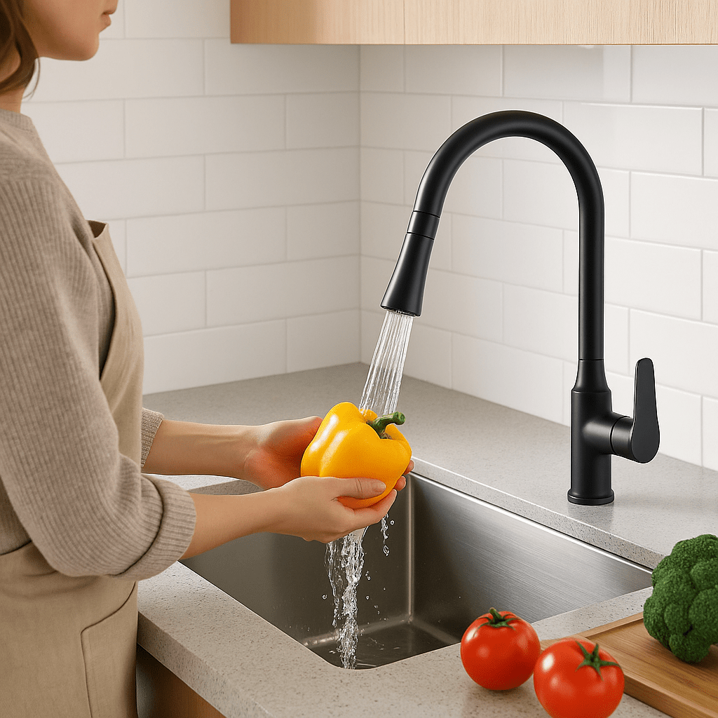 Kuhinjska Česma s Izvlačnim Tušem – – – slika 6