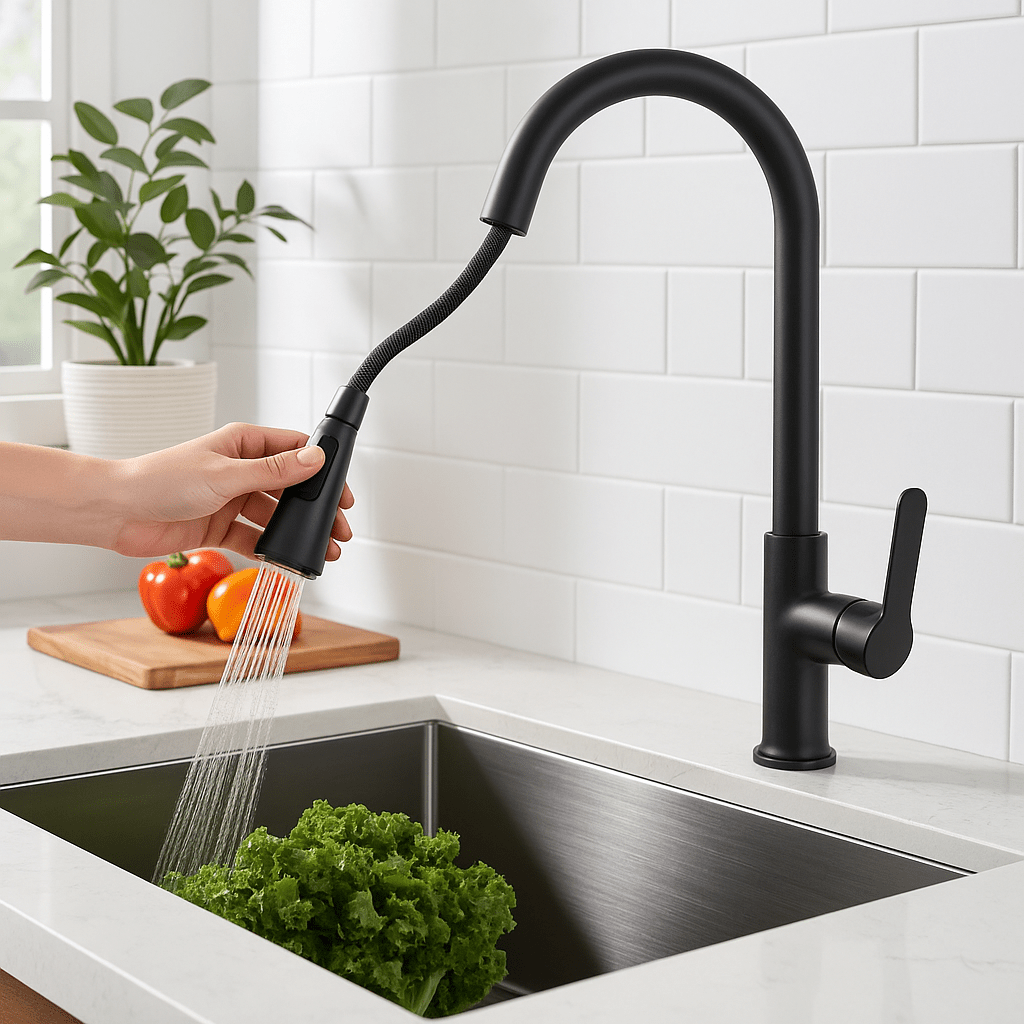 Kuhinjska Česma s Izvlačnim Tušem – – – slika 8