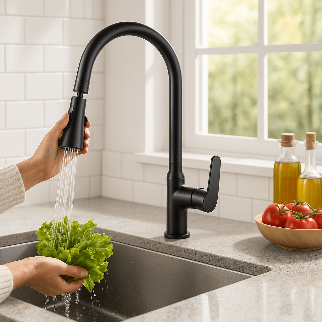 Kuhinjska Česma s Izvlačnim Tušem – – – slika 5