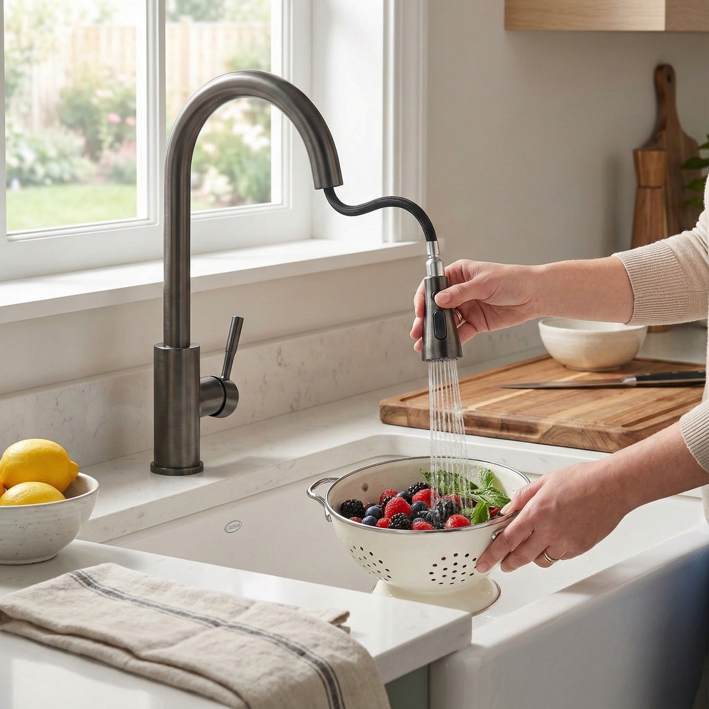 Kuhinjska Česma s Izvlačnim Tušem – – – slika 1