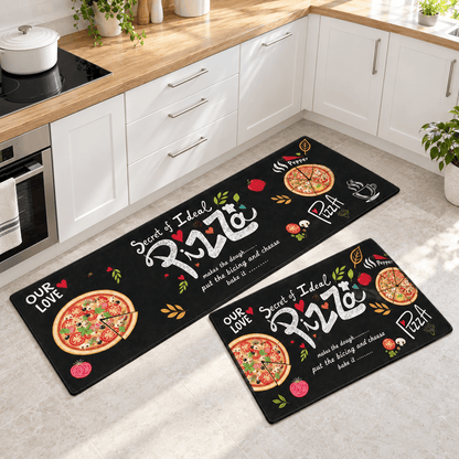 Kuhinjske prostirke Pizza – set 40 × 60 i 40 × 120 cm – Kuhinjske prostirke s motivom pizze – – slika 2