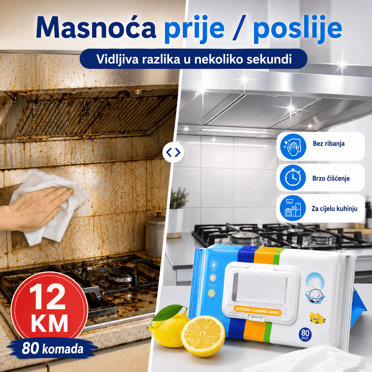 Kuhinjske Vlažne Maramice (80.kom) – – – slika 3